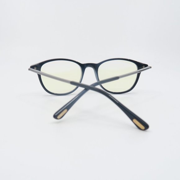 Tom Ford TF 5553-B 001 50mm Black-Gunmetal-Blue Light Block, New Eyeglasses. - Picture 6 of 7
